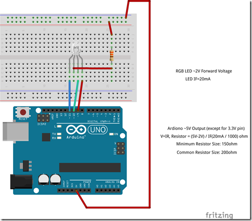 Arduino-RGB LED Common Anode