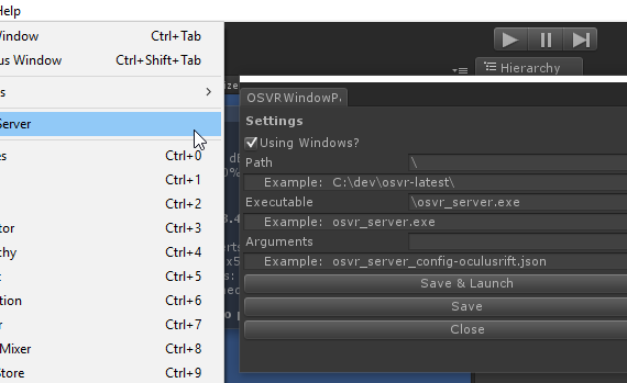 OSVRServer-Editor